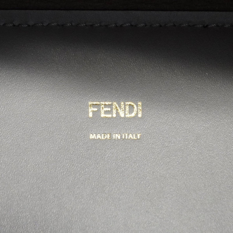 Fendi Gray Leather Tote Bag (Pre-Owned)