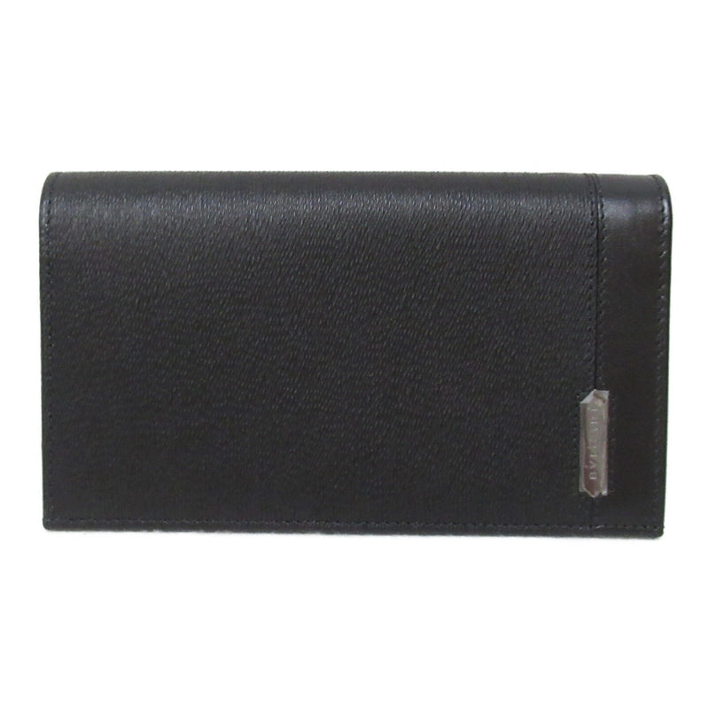 Bvlgari Black Leather Long Wallet (Bi-Fold) (Pre-Owned)