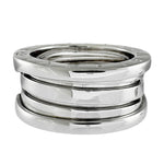 Bvlgari Silver White Gold (18K) Band Ring (Pre-Owned)