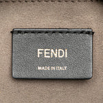 Fendi Black Gold Leather Shoulder Bag (Pre-Owned)