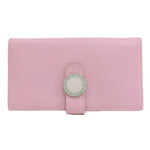 Bvlgari Pink Leather Long Wallet (Bi-Fold) (Pre-Owned)