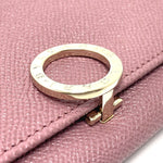 Bvlgari Pink Leather Long Wallet (Bi-Fold) (Pre-Owned)