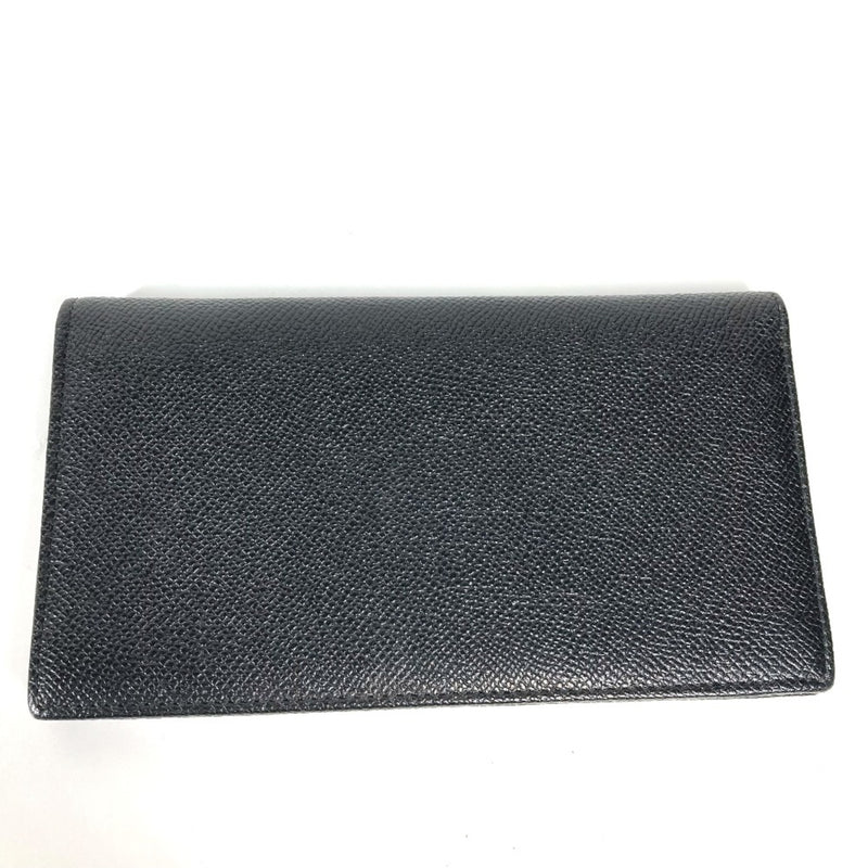 Bvlgari Black Leather Long Wallet (Bi-Fold) (Pre-Owned)