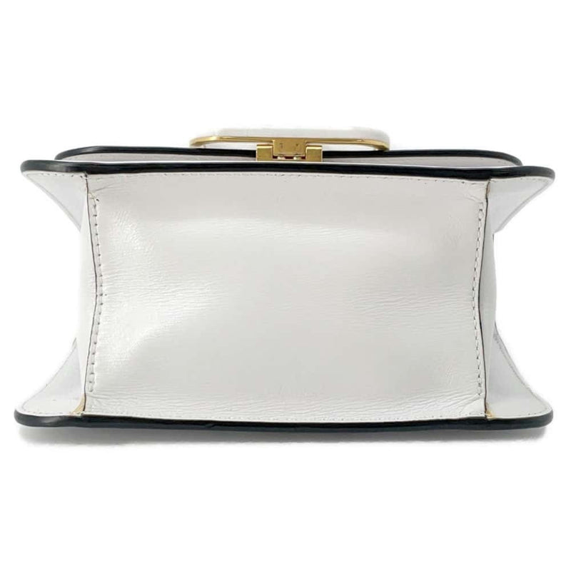 Valentino Garavani White Leather Shoulder Bag (Pre-Owned)