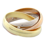 Cartier Gold Silver Pink Gold (18K) White Gold (18K) Yellow Gold (18K) Band Ring (Pre-Owned)