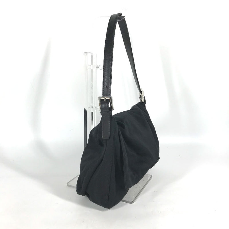 Fendi Black Jersey Shoulder Bag (Pre-Owned)