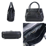 Salvatore Ferragamo Black Leather Handbag (Pre-Owned)