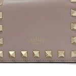 Valentino Garavani Pink Beige Leather Wallet (Bi-Fold) (Pre-Owned)