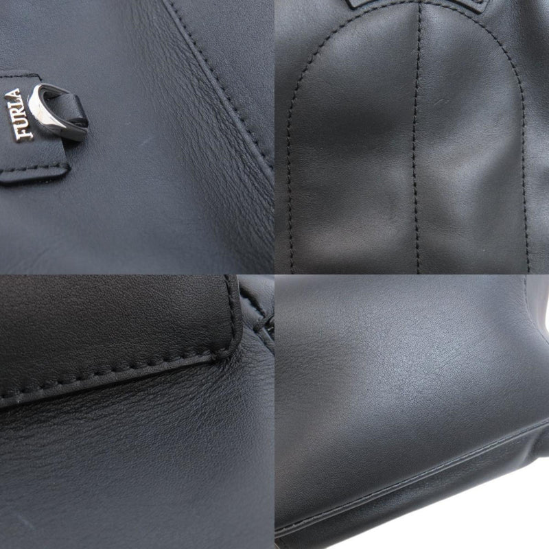 Furla Black Leather Backpack (Pre-Owned)