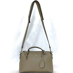 Fendi Beige Leather Handbag Shoulder Bag (Pre-Owned)