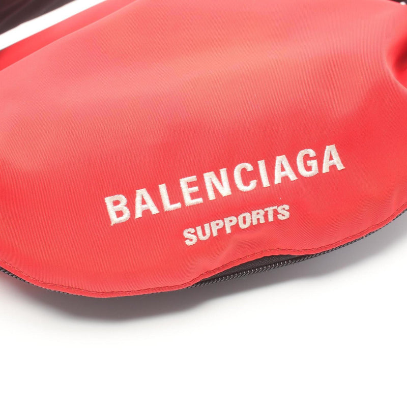 Balenciaga Red Color Nylon Fanny Pack (Pre-Owned)