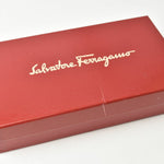 Salvatore Ferragamo Burgundy Leather Long Wallet (Bi-Fold) (Pre-Owned)