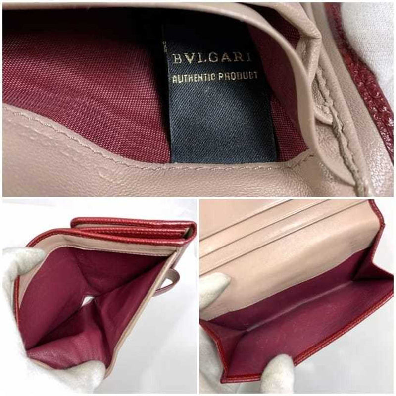 Bvlgari Bvlgari Bvlgari Bordeaux Wallet (Bi-Fold) (Pre-Owned)