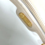 Fendi Beige Gold Leather Handbag Shoulder Bag (Pre-Owned)