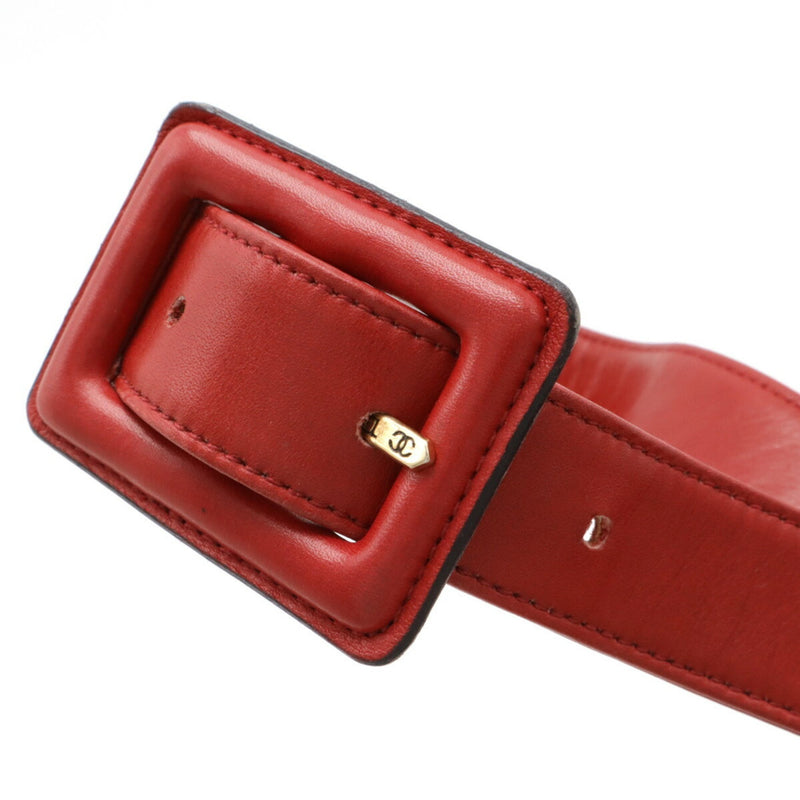 Chanel Matelasse Red Color Leather Fanny Pack (Pre-Owned)