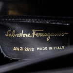 Salvatore Ferragamo Black Leather Shoulder Bag (Pre-Owned)