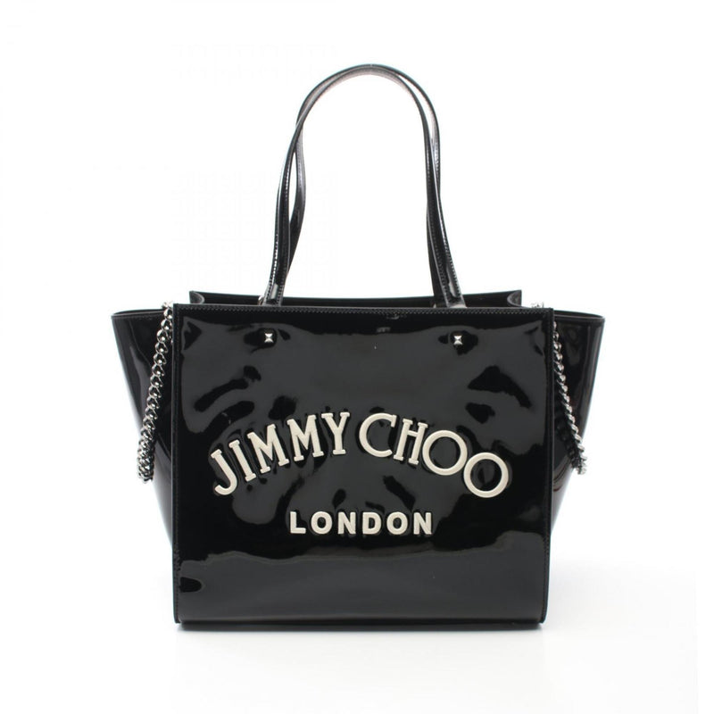 Jimmy Choo Black Patent Leather Tote Bag (Pre-Owned)