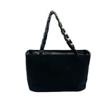 Salvatore Ferragamo Black Canvas Handbag (Pre-Owned)