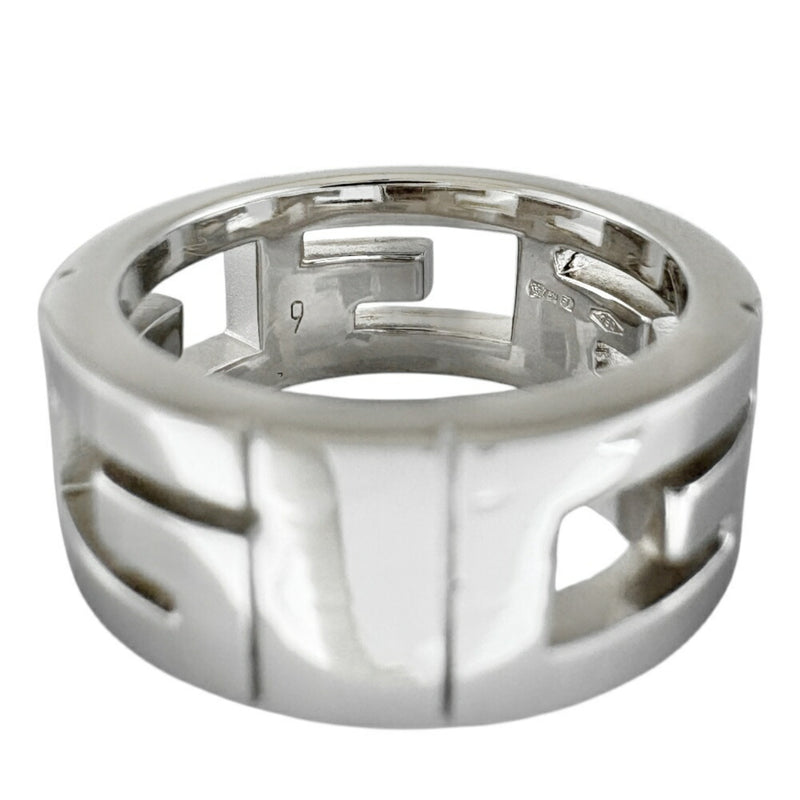 Gucci Silver White Gold (18K) Band Ring (Pre-Owned)