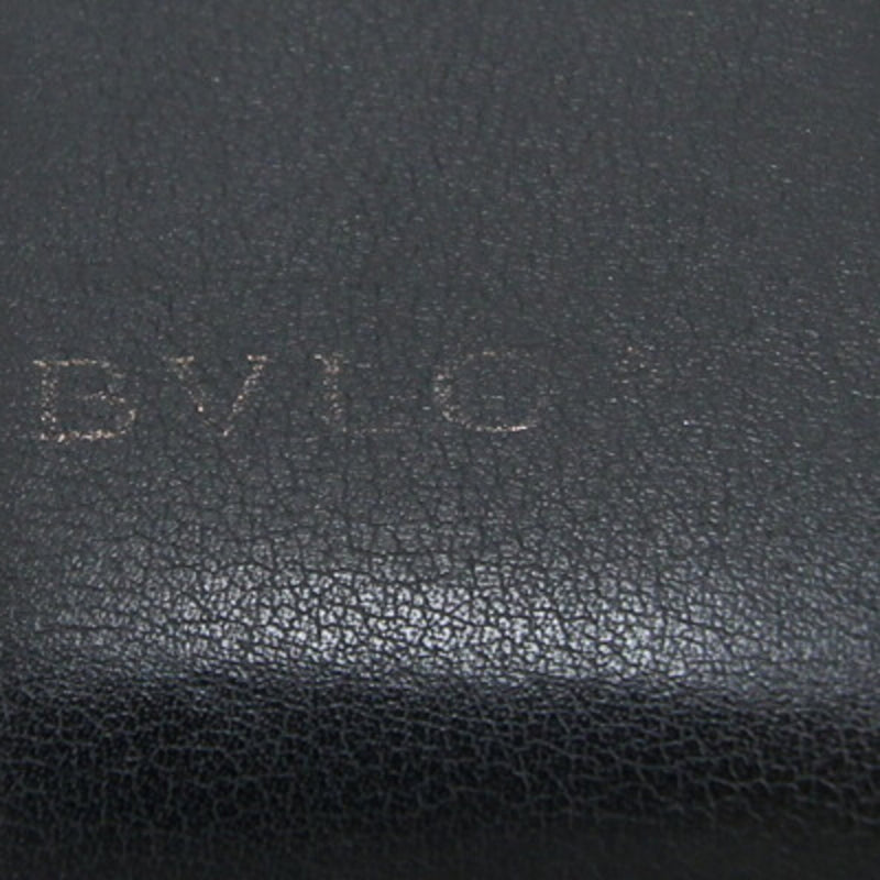 Bvlgari Black Leather Long Wallet (Bi-Fold) (Pre-Owned)