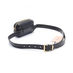 Miu Miu Matelasse Black Leather Fanny Pack Sling Bag (Pre-Owned)