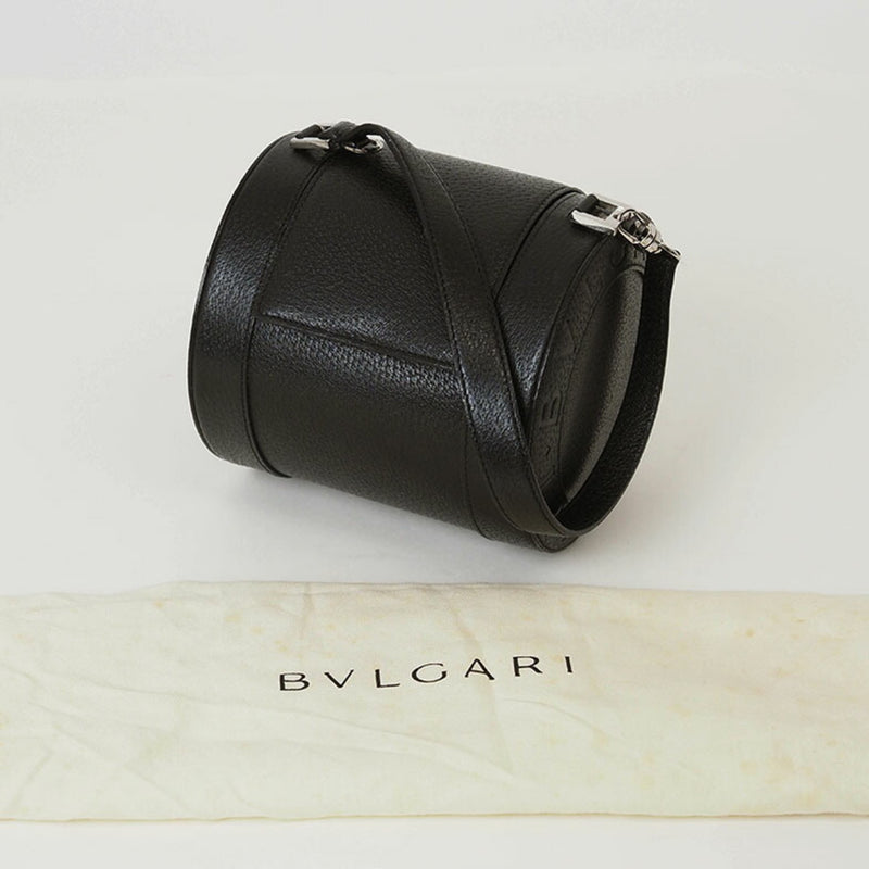 Bvlgari Black Leather Handbag (Pre-Owned)