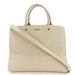 Furla Beige Leather Handbag Shoulder Bag (Pre-Owned)