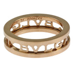 Bvlgari Gold Pink Gold Pink Gold (18K) Band Ring (Pre-Owned)