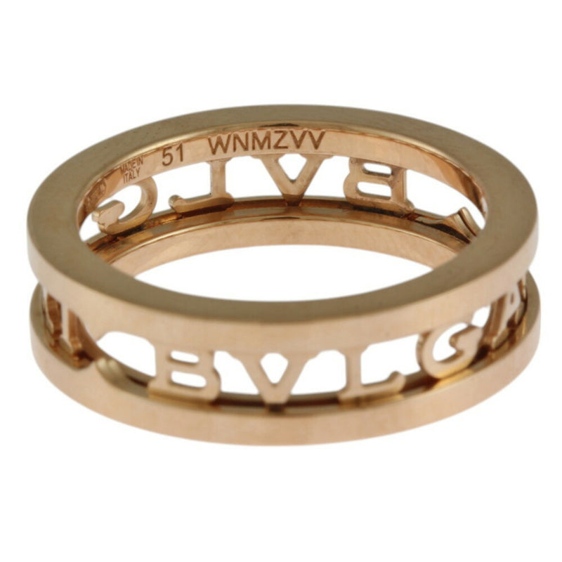 Bvlgari Gold Pink Gold Pink Gold (18K) Band Ring (Pre-Owned)