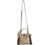 Fendi Beige Leather Handbag Shoulder Bag (Pre-Owned)