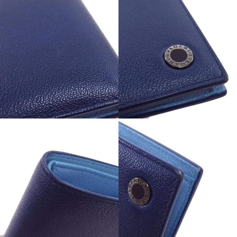 Bvlgari Bvlgari Bvlgari Blue Leather Wallet (Bi-Fold) (Pre-Owned)