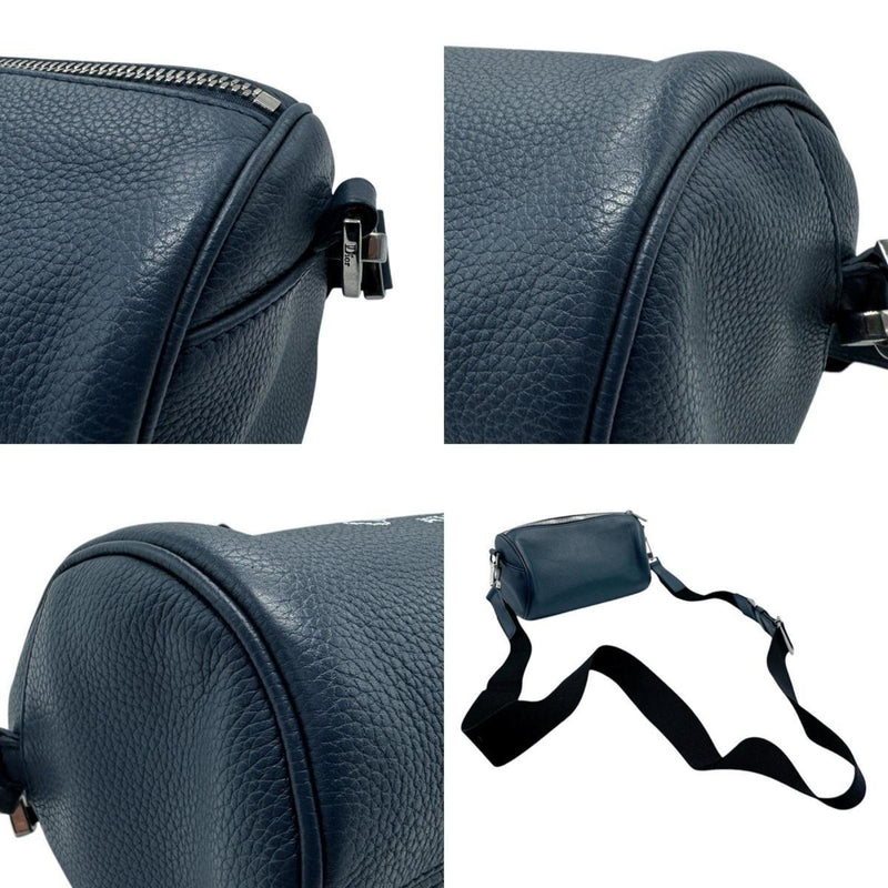 Christian Dior Navy Leather Shoulder Bag (Pre-Owned)