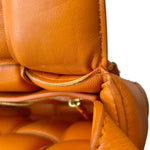 Bottega Veneta Orange Leather Shoulder Bag (Pre-Owned)