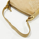 Versace Beige Leather Shoulder Bag (Pre-Owned)