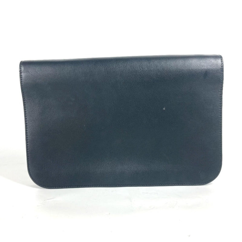 Fendi Black Leather Clutch Bag (Pre-Owned)