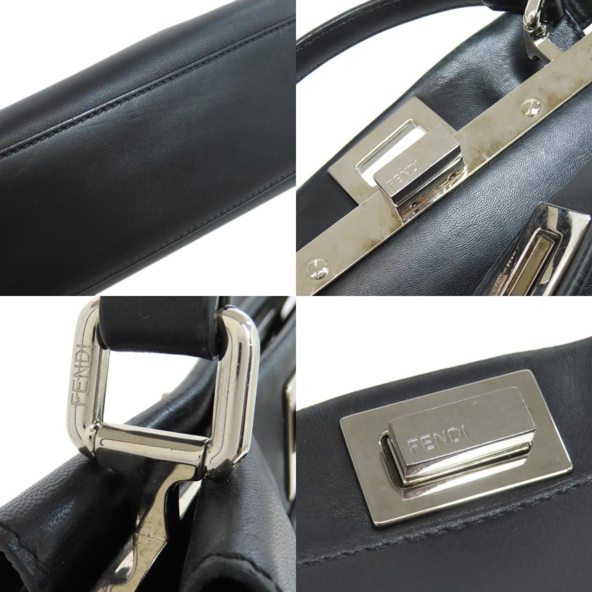 Fendi Black Leather Handbag (Pre-Owned)