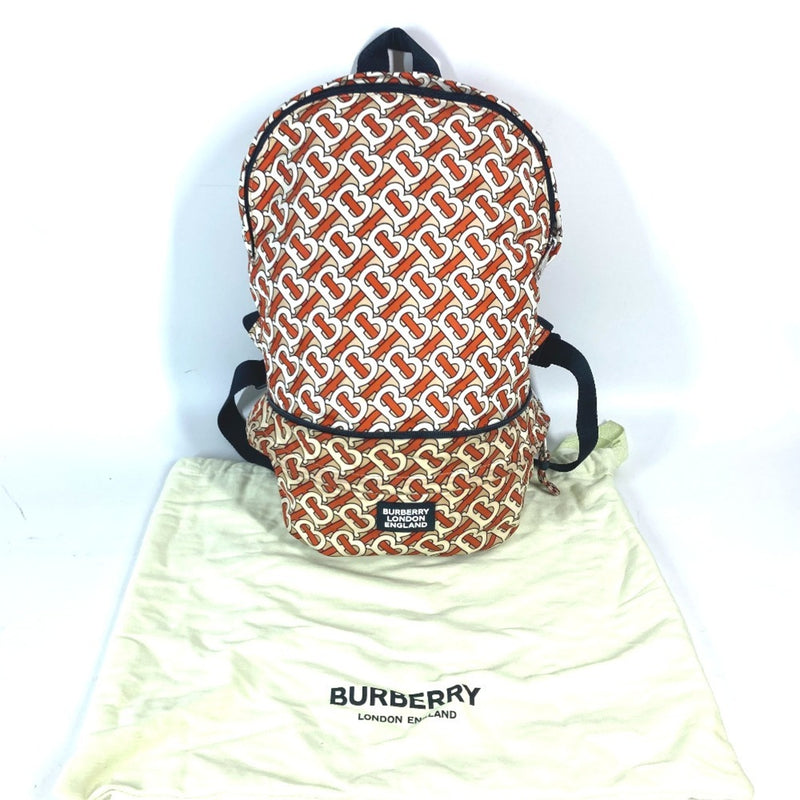 Burberry Orange White Nylon Fanny Pack Sling Bag (Pre-Owned)