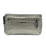 Jimmy Choo Metallic Gray Leather Sling Bag (Pre-Owned)