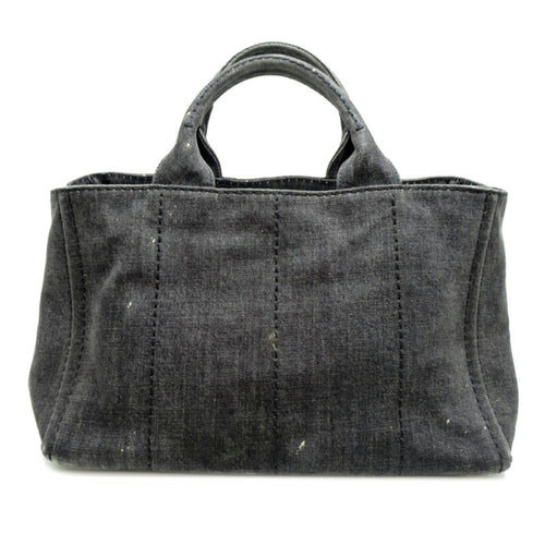 Prada Black Nero Denim Tote Bag (Pre-Owned)