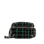 Chanel Black Green Multi-Color Tweed Leather Fanny Pack (Pre-Owned)