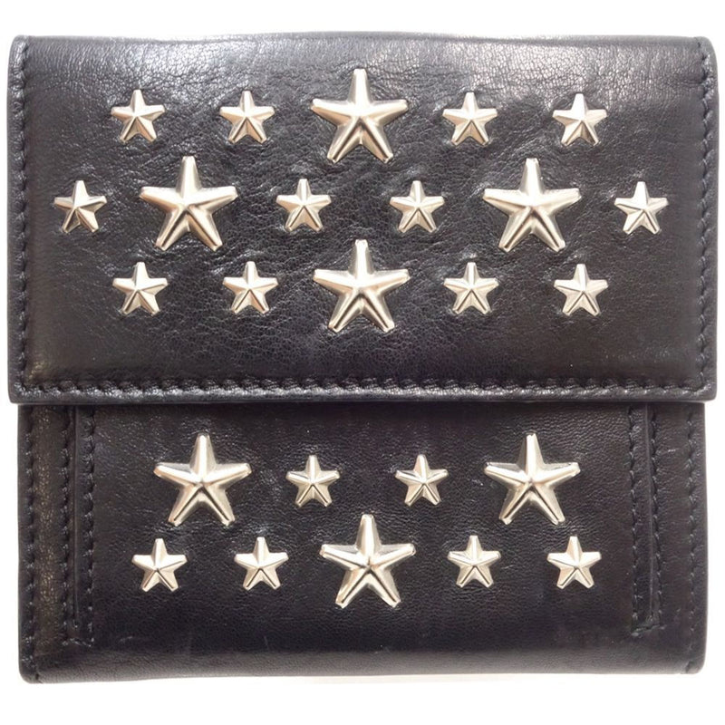 Jimmy Choo Black Leather Wallet (Bi-Fold) (Pre-Owned)