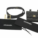 Chanel Black Leather Fanny Pack (Pre-Owned)