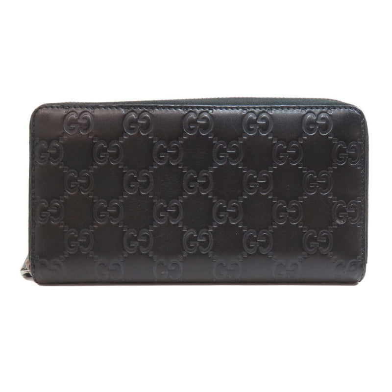 Gucci Black Leather Long Wallet (Bi-Fold) (Pre-Owned)