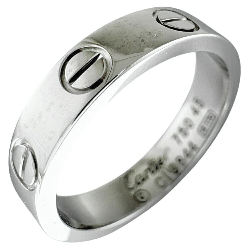 Cartier Love Silver White Gold (18K) Band Ring (Pre-Owned)