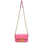 Fendi Baguette Pink Leather Shoulder Bag (Pre-Owned)