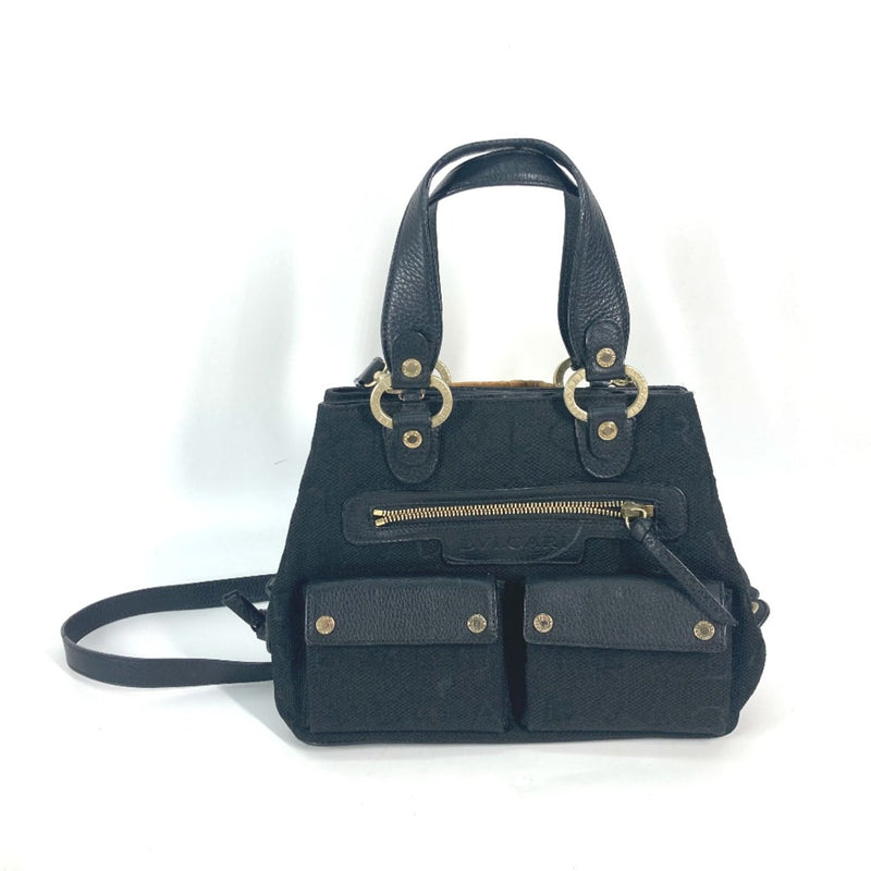 Bvlgari Black Leather Handbag (Pre-Owned)