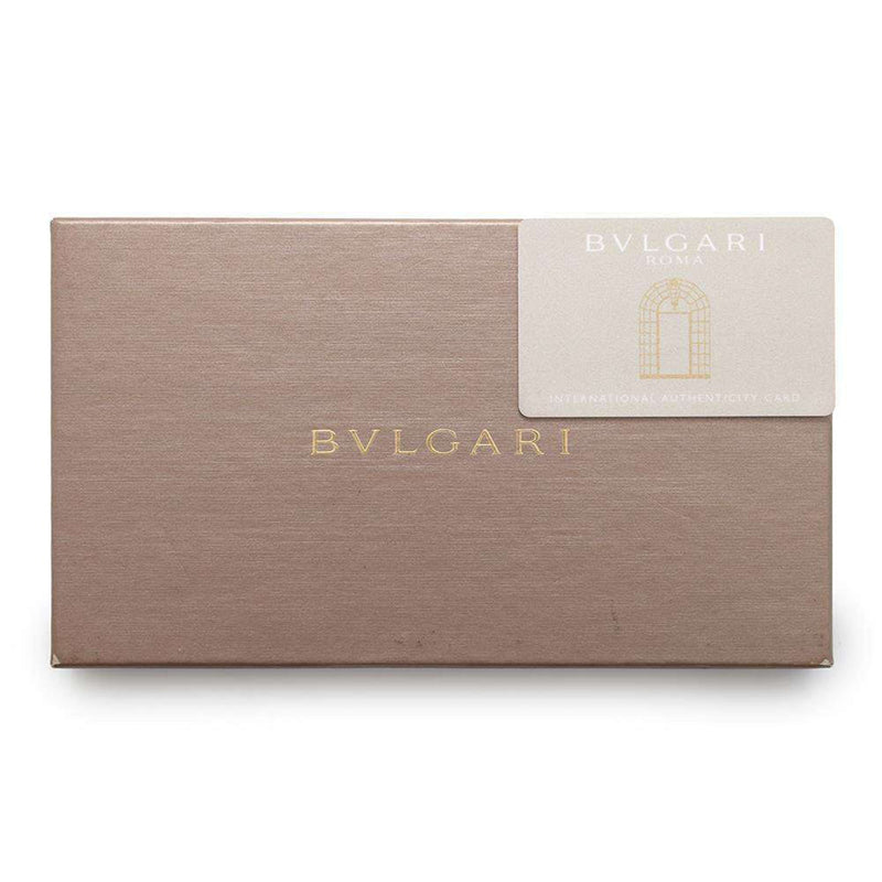 Bvlgari Brown Leather Long Wallet (Bi-Fold) (Pre-Owned)