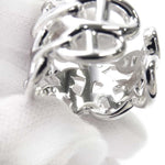 Hermes Silver Silver 925 Band Ring (Pre-Owned)