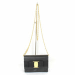 Salvatore Ferragamo Black Leather Shoulder Bag (Pre-Owned)