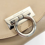 Salvatore Ferragamo Beige Leather Shoulder Bag (Pre-Owned)